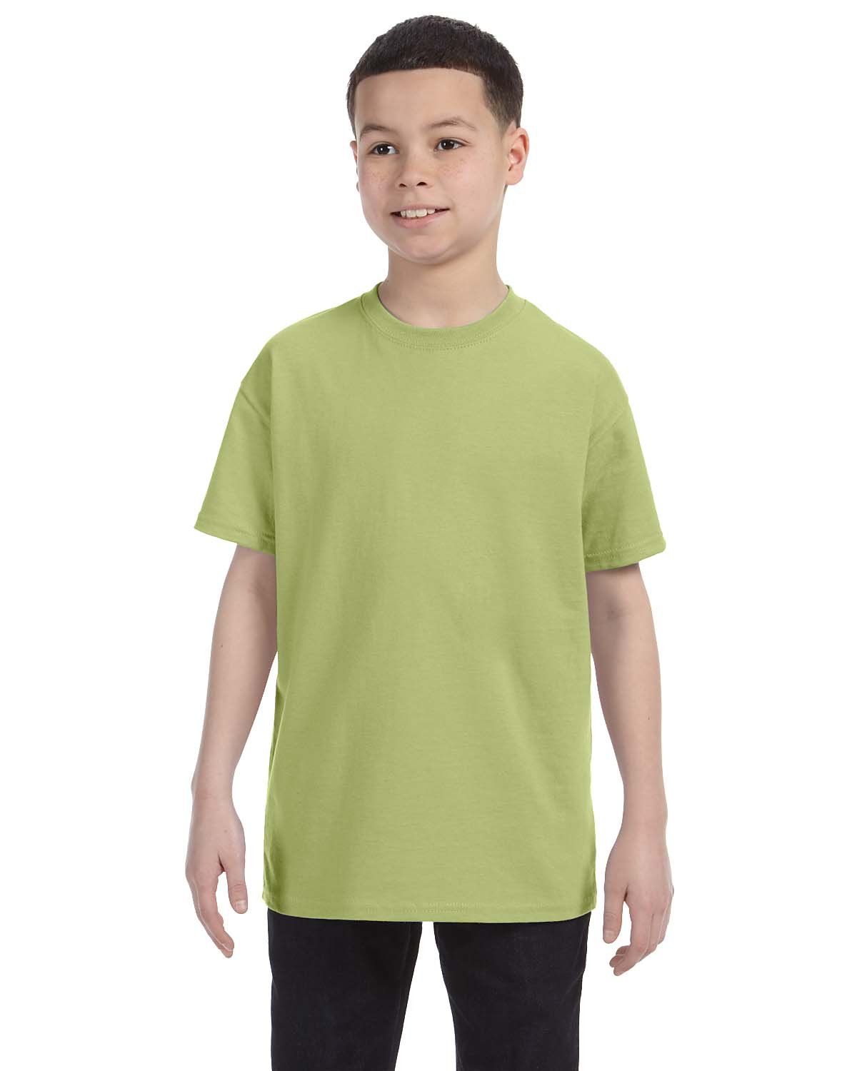 Gildan G500B Youth Solid Heavy Cotton Short Sleeve Plain Blank Casual T-Shirt - Picture 24 of 51