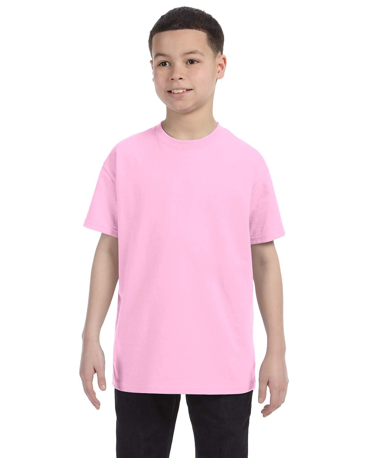 Gildan G500B Youth Solid Heavy Cotton Short Sleeve Plain Blank Casual T-Shirt - Picture 26 of 51