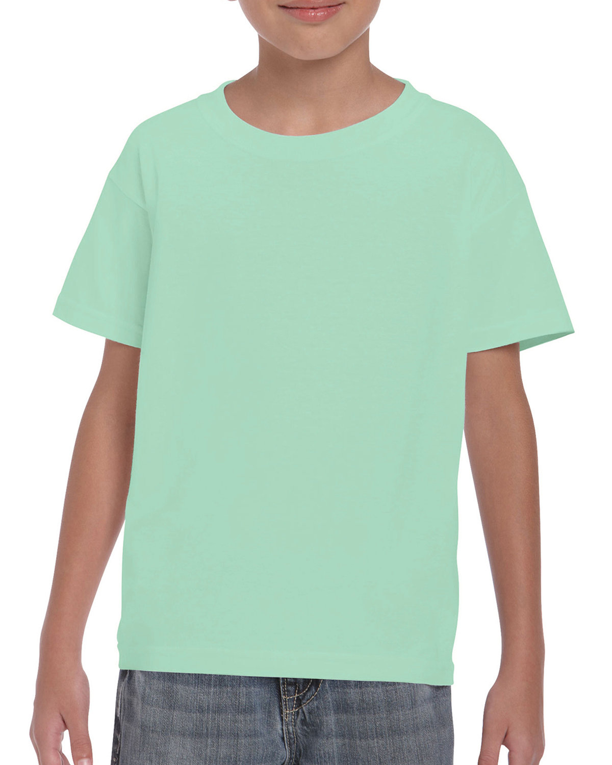 Gildan G500B Youth Solid Heavy Cotton Short Sleeve Plain Blank Casual T-Shirt - Picture 30 of 51