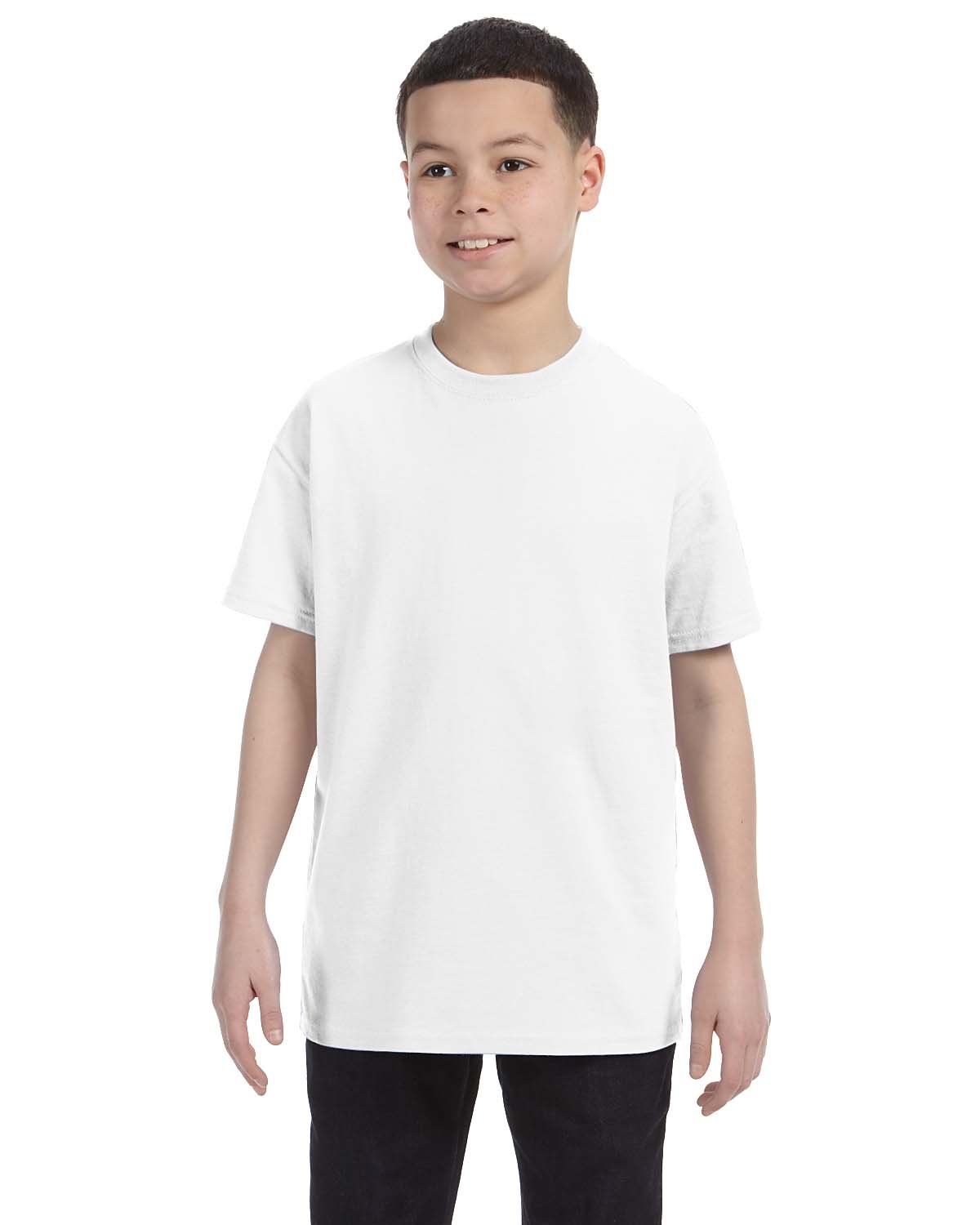 Gildan G500B Youth Solid Heavy Cotton Short Sleeve Plain Blank Casual T-Shirt - Picture 50 of 51