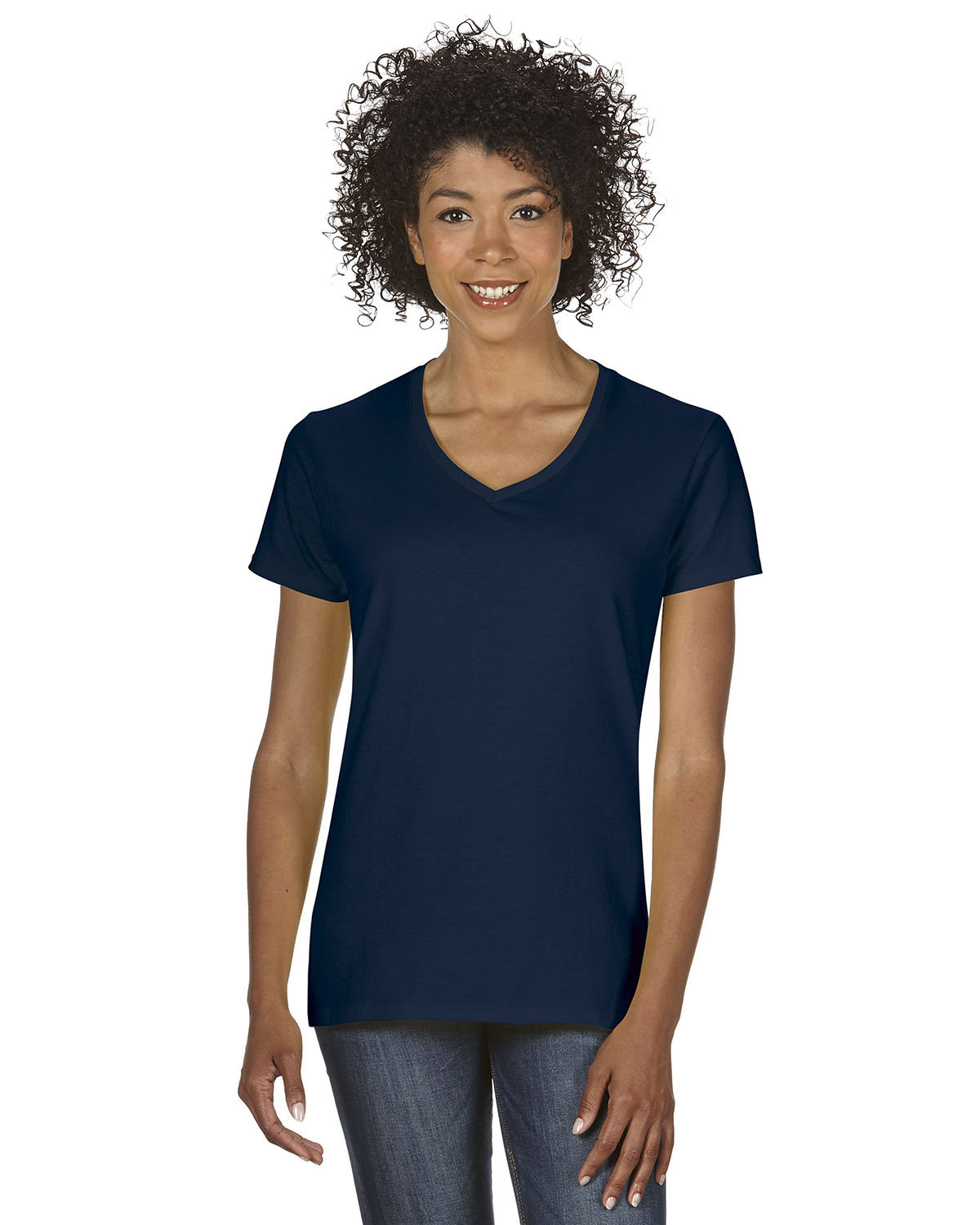 10 Pack Of Gildan G500VL Ladies Solid Heavy Cotton T Shirt Blank V-Neck T-Shirt - Picture 11 of 17