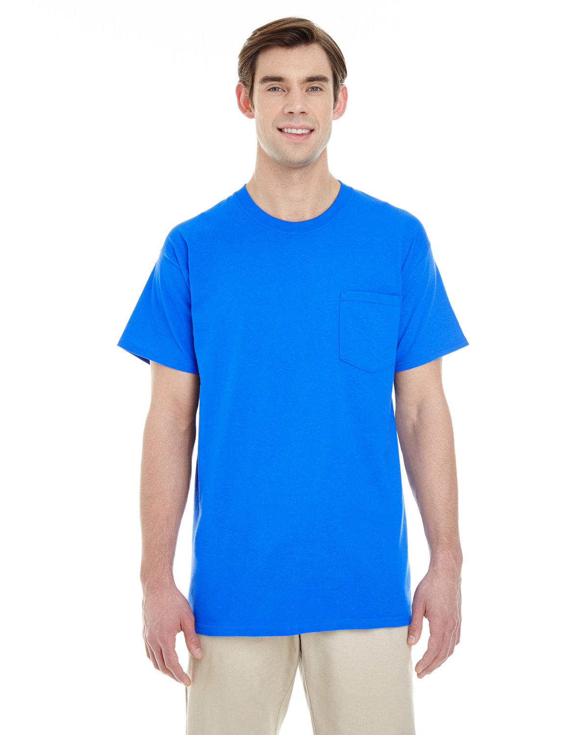 3 Pack Of Gildan G530 Unisex Heavy Cotton Pocket T Shirt Stylish T-Shirt - Picture 10 of 14
