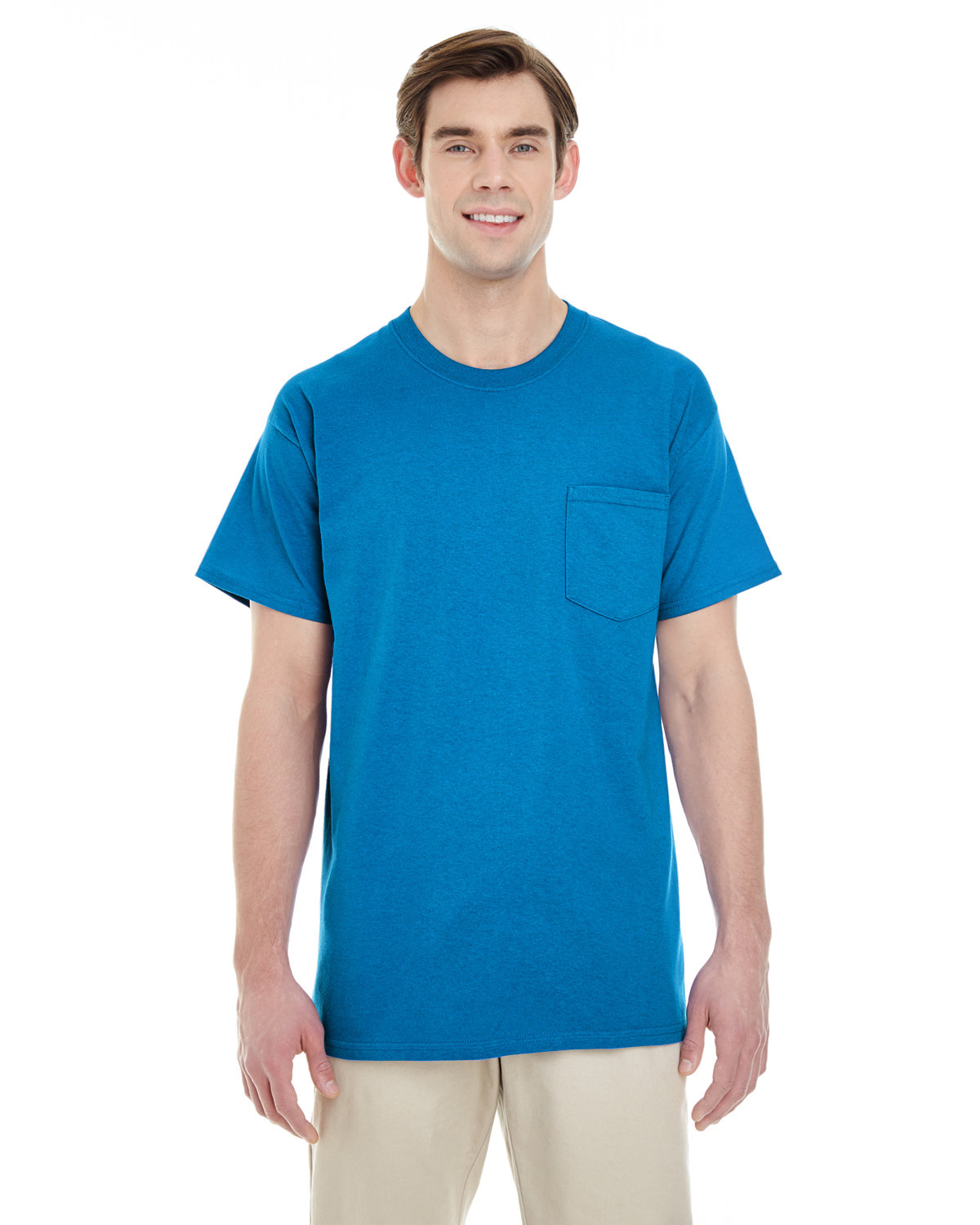3 Pack Of Gildan G530 Unisex Heavy Cotton Pocket T Shirt Stylish T-Shirt - Picture 12 of 14