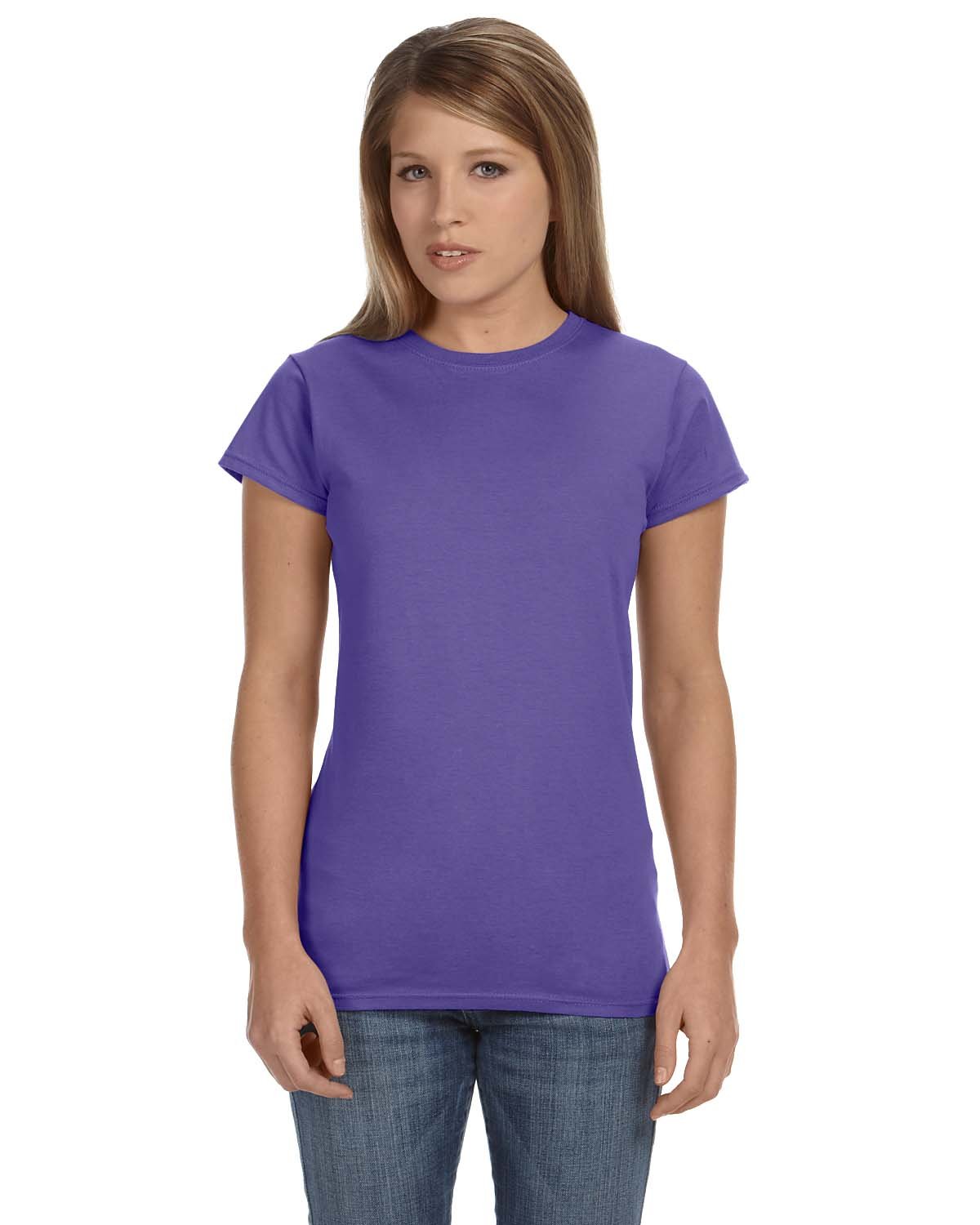 Gildan G640L Ladies Softstyle Fitted Short Sleeve T Shirt Stylish T-Shirt - Picture 8 of 22