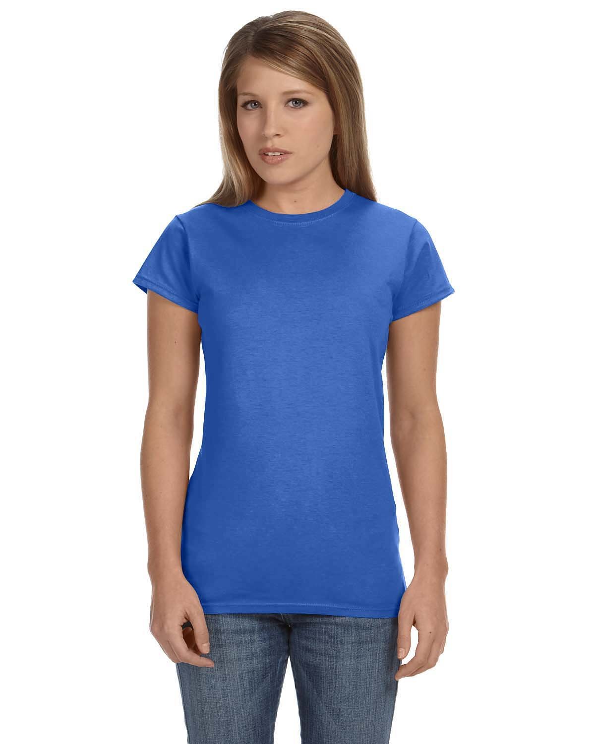Gildan G640L Ladies Softstyle Fitted Short Sleeve T Shirt Stylish T-Shirt - Picture 9 of 22