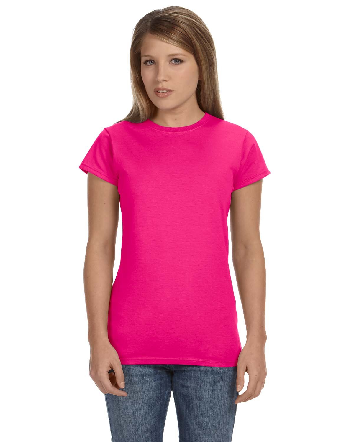 Gildan G640L Ladies Softstyle Fitted Short Sleeve T Shirt Stylish T-Shirt - Picture 10 of 22