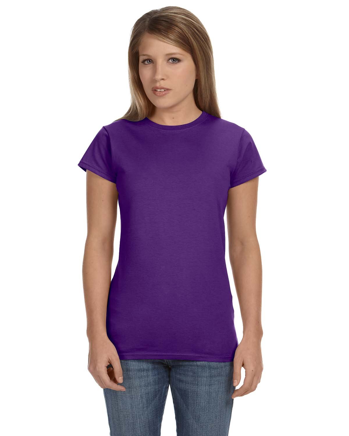 Gildan G640L Ladies Softstyle Fitted Short Sleeve T Shirt Stylish T-Shirt - Picture 16 of 22