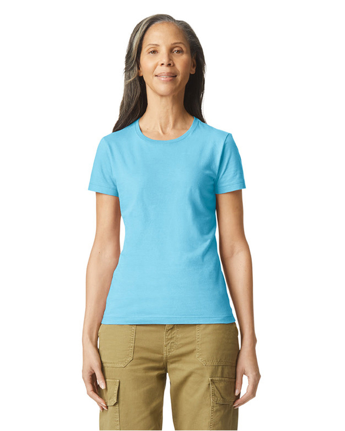 Gildan G640L Ladies Softstyle Fitted Short Sleeve T Shirt Stylish T-Shirt - Picture 21 of 22