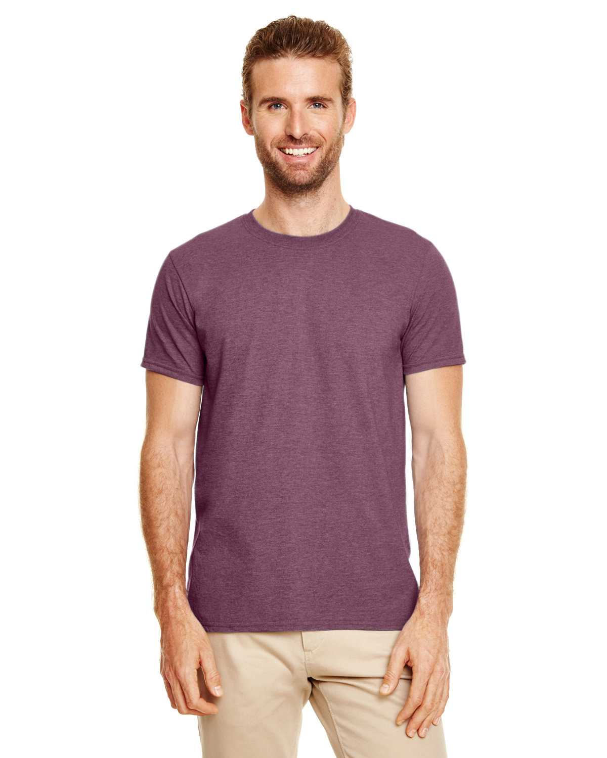 Gildan G640 Adult Preshrunk Ringspun Short Sleeve Plain Softstyle Jersey T-Shirt - Picture 23 of 65