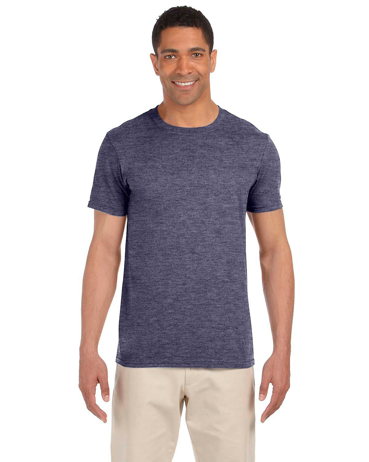 Gildan G640 Adult Preshrunk Ringspun Short Sleeve Plain Softstyle Jersey T-Shirt - Picture 24 of 65