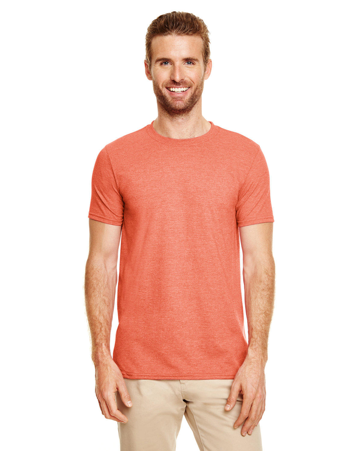 Gildan G640 Adult Preshrunk Ringspun Short Sleeve Plain Softstyle Jersey T-Shirt - Picture 25 of 65