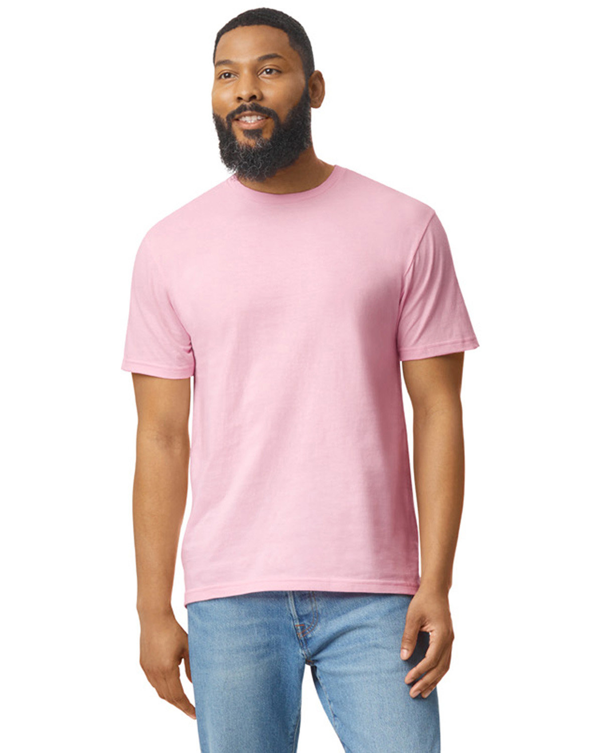 Gildan G640 Adult Preshrunk Ringspun Short Sleeve Plain Softstyle Jersey T-Shirt - Picture 44 of 65