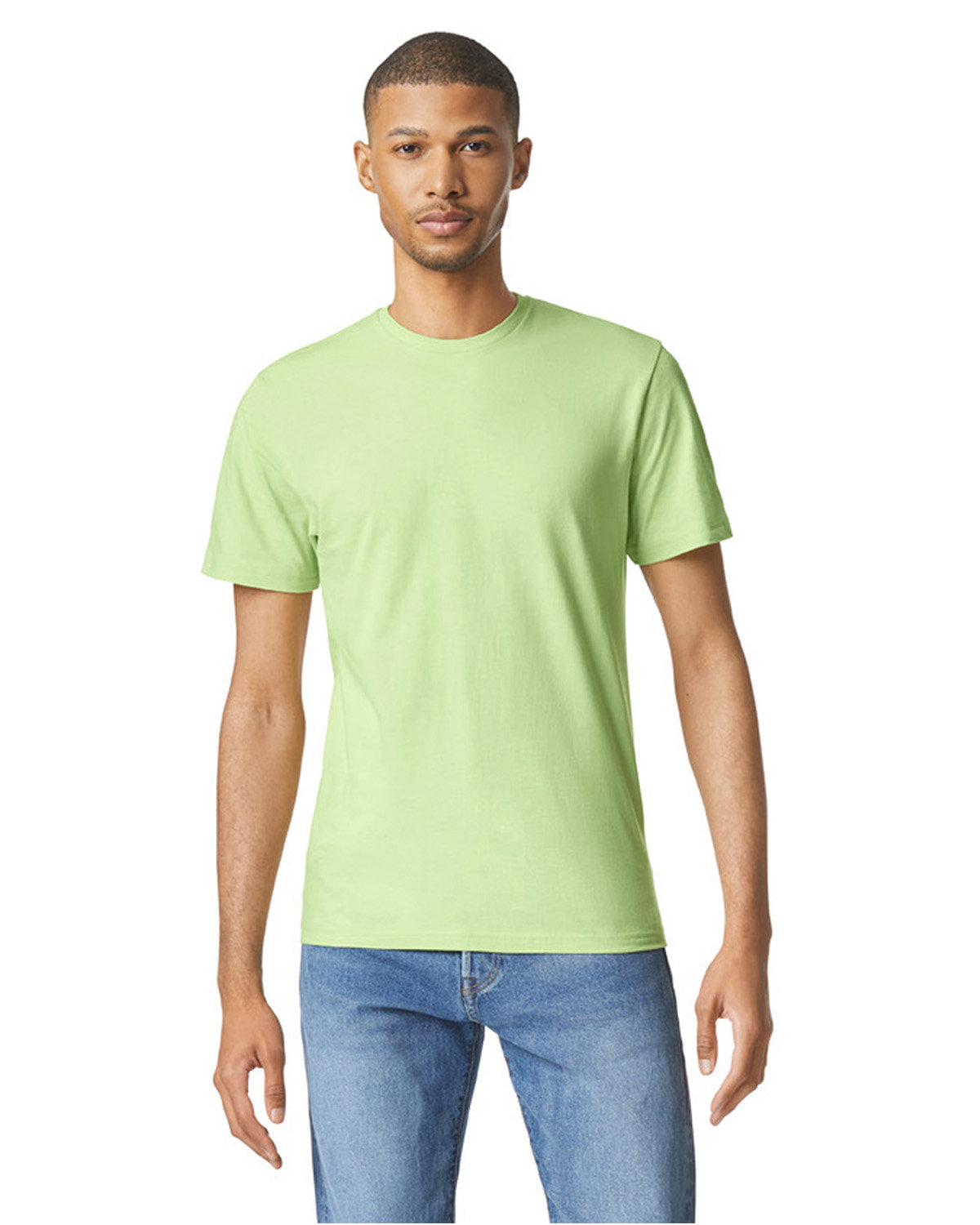 Gildan G640 Adult Preshrunk Ringspun Short Sleeve Plain Softstyle Jersey T-Shirt - Picture 54 of 65