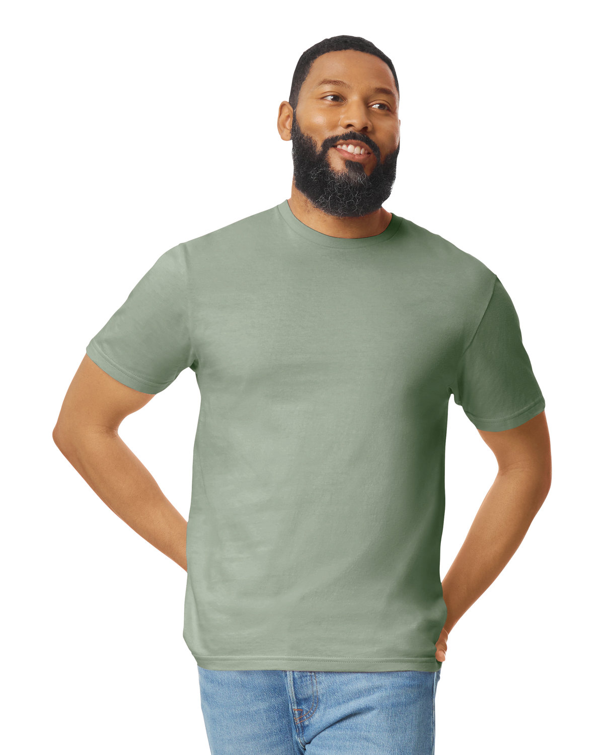 Gildan G640 Adult Preshrunk Ringspun Short Sleeve Plain Softstyle Jersey T-Shirt - Picture 59 of 65