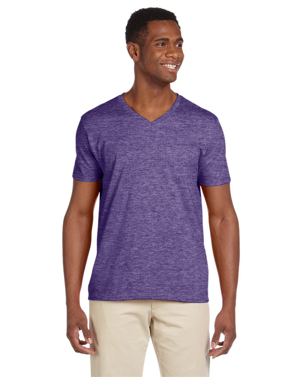 5 Pack Of Gildan G64V Adult Softstyle T Shirt Mitered V-Neck Stylish T-Shirt - Picture 6 of 11