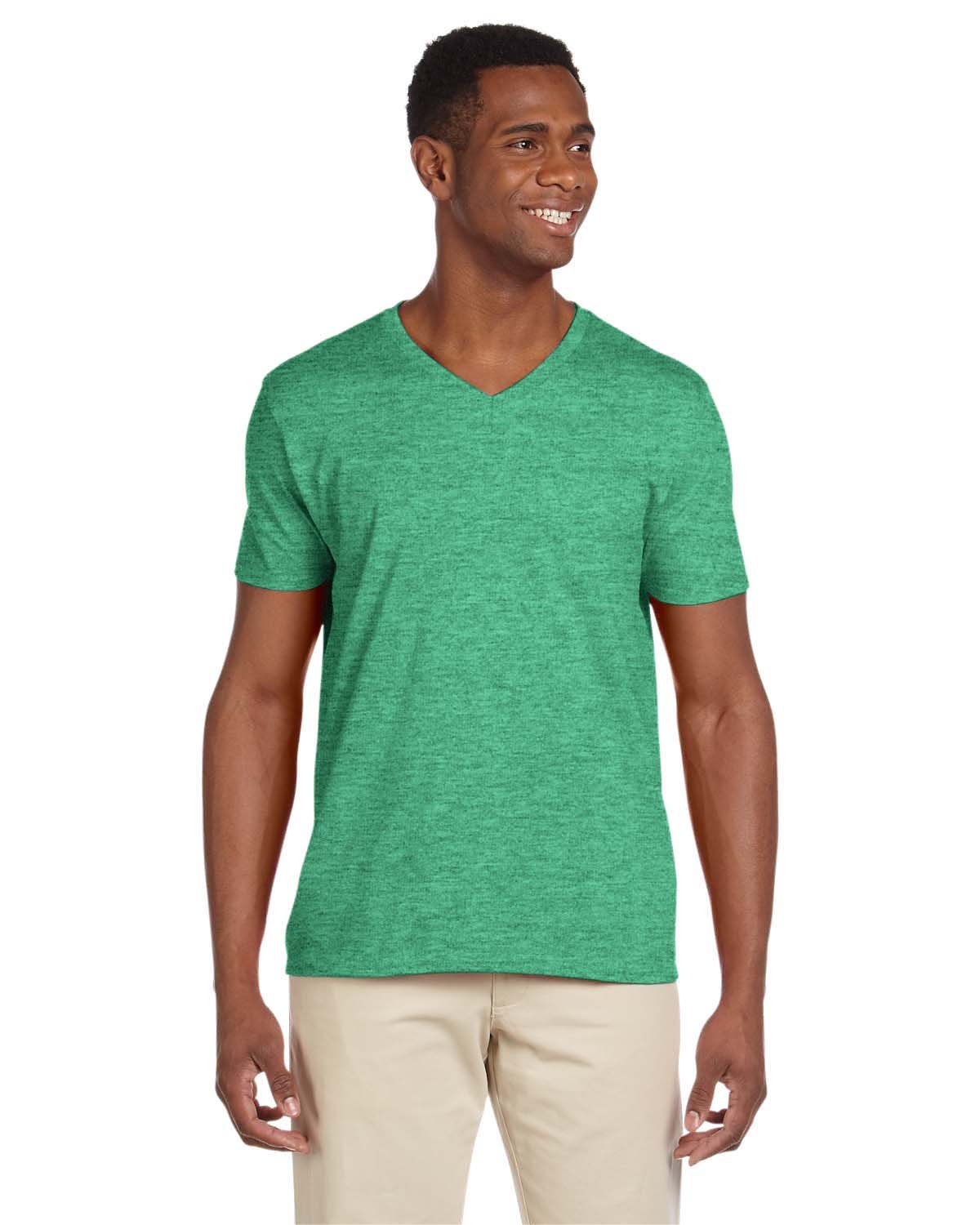 5 Pack Of Gildan G64V Adult Softstyle T Shirt Mitered V-Neck Stylish T-Shirt - Picture 7 of 11