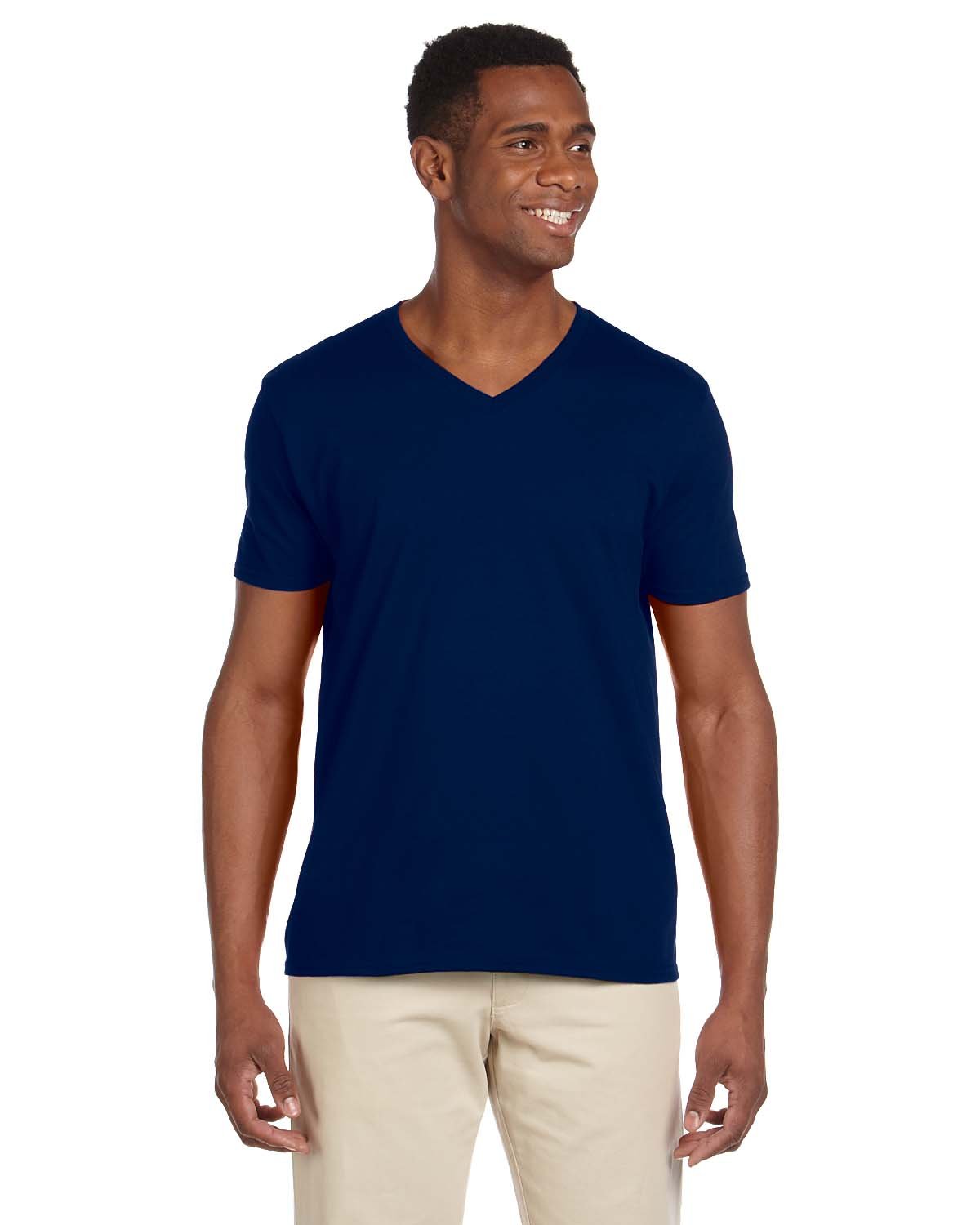5 Pack Of Gildan G64V Adult Softstyle T Shirt Mitered V-Neck Stylish T-Shirt - Picture 8 of 11
