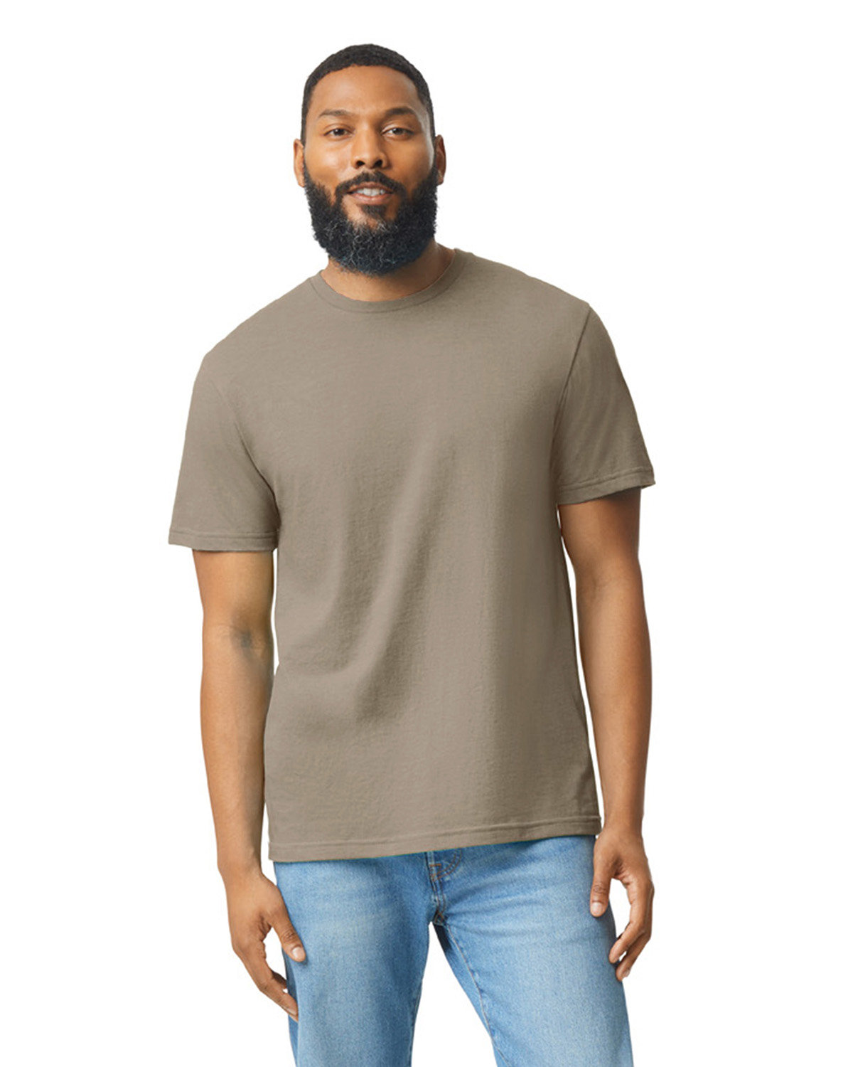 5 Pack Of Gildan G670 Mens Short Sleeve Plain Tee Softstyle CVC Stylish T-Shirt - Picture 10 of 27