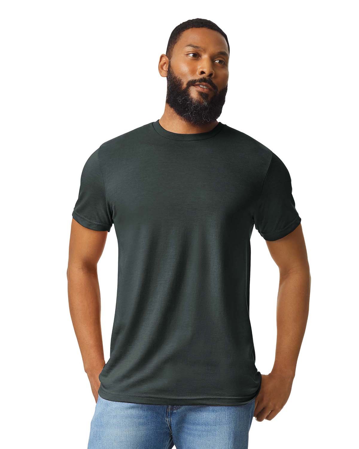 5 Pack Of Gildan G670 Mens Short Sleeve Plain Tee Softstyle CVC Stylish T-Shirt - Picture 12 of 27