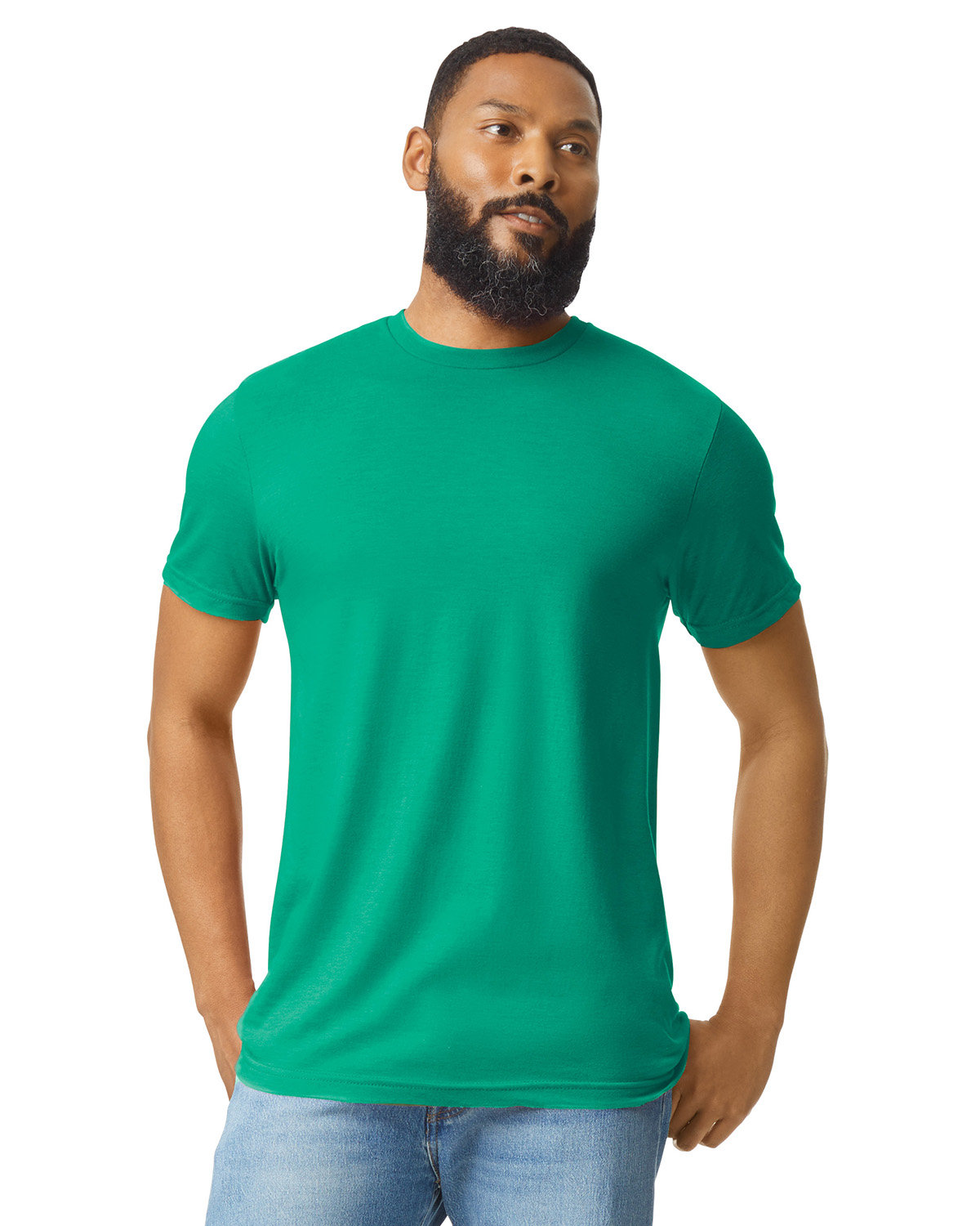 5 Pack Of Gildan G670 Mens Short Sleeve Plain Tee Softstyle CVC Stylish T-Shirt - Picture 13 of 27