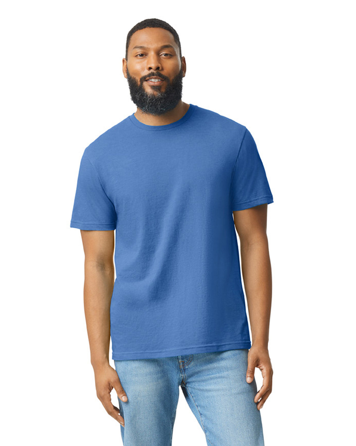5 Pack Of Gildan G670 Mens Short Sleeve Plain Tee Softstyle CVC Stylish T-Shirt - Picture 23 of 27