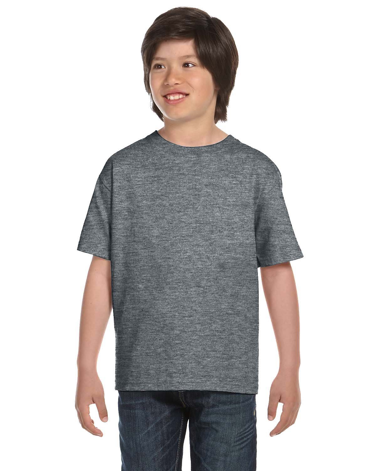 Gildan G800B Youth 50/50 USA Cotton/Polyester Short Sleeve Tee Stylish T-Shirt - Picture 11 of 29