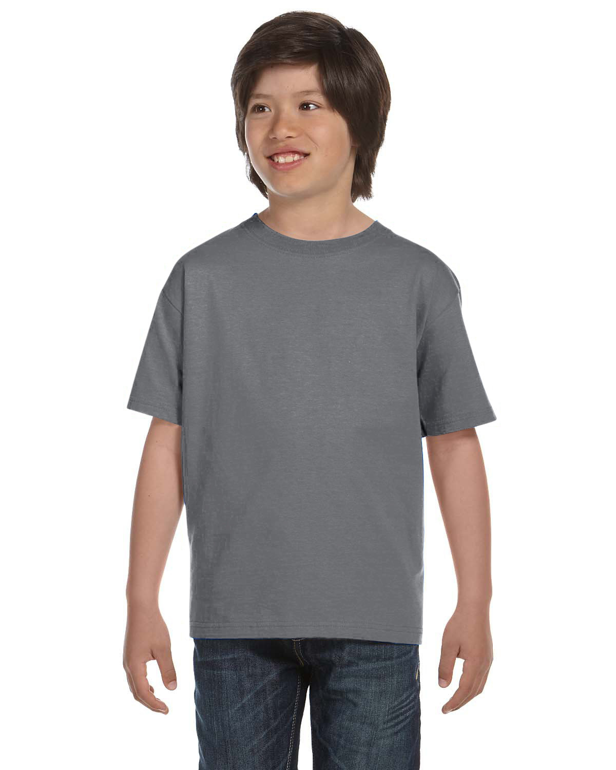 Gildan G800B Youth 50/50 USA Cotton/Polyester Short Sleeve Tee Stylish T-Shirt - Picture 12 of 29