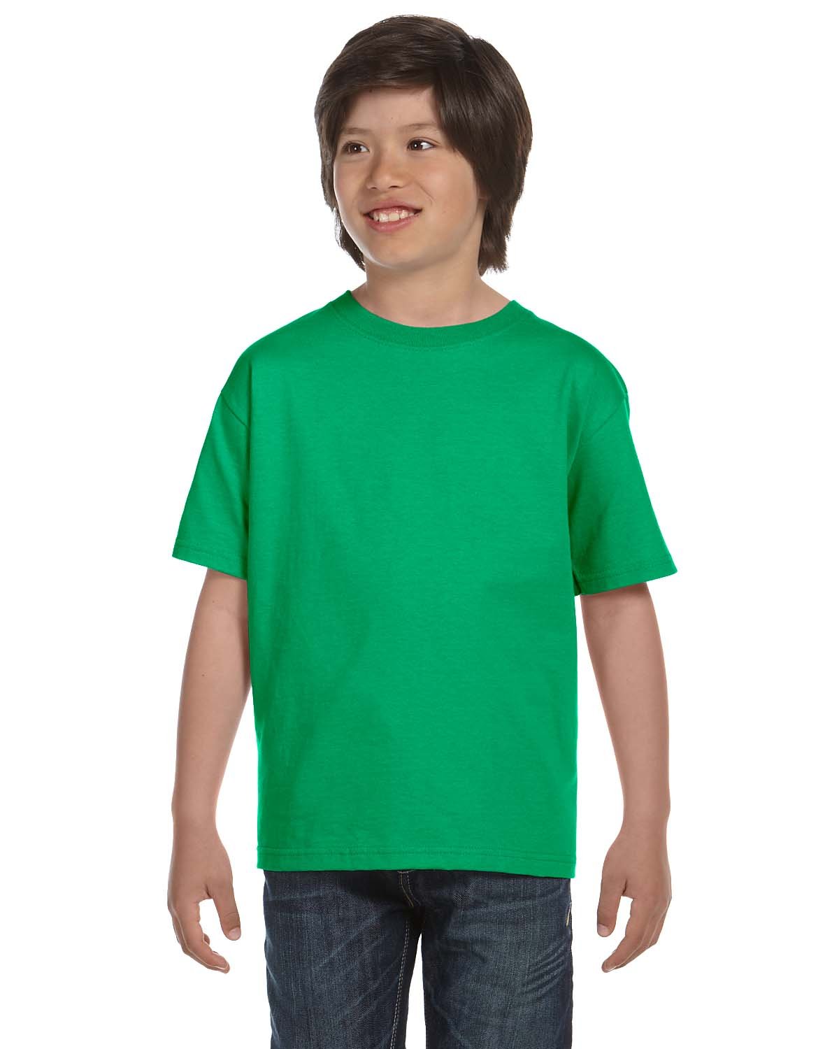 Gildan G800B Youth 50/50 USA Cotton/Polyester Short Sleeve Tee Stylish T-Shirt - Picture 15 of 29
