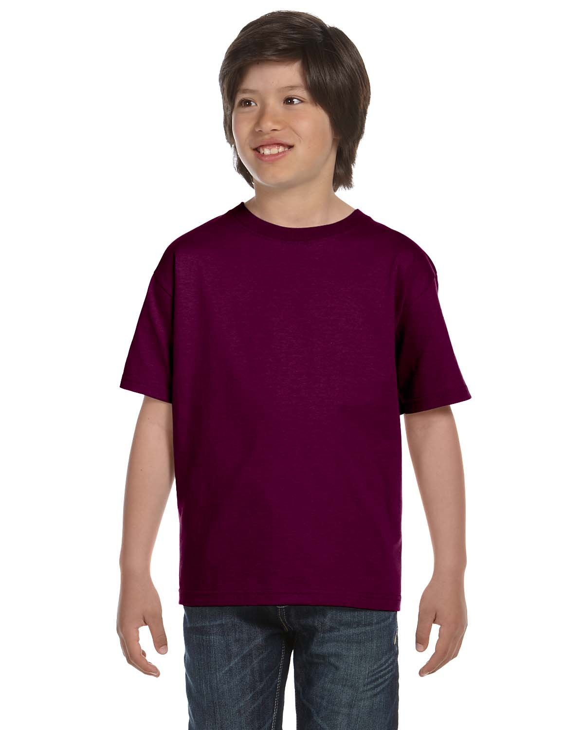 Gildan G800B Youth 50/50 USA Cotton/Polyester Short Sleeve Tee Stylish T-Shirt - Picture 20 of 29