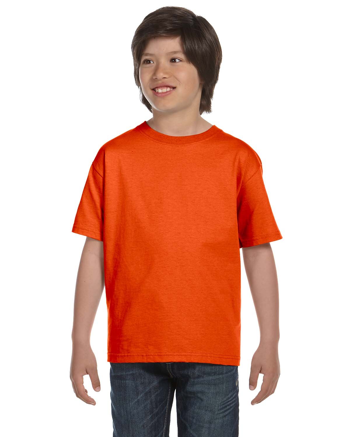 Gildan G800B Youth 50/50 USA Cotton/Polyester Short Sleeve Tee Stylish T-Shirt - Picture 22 of 29