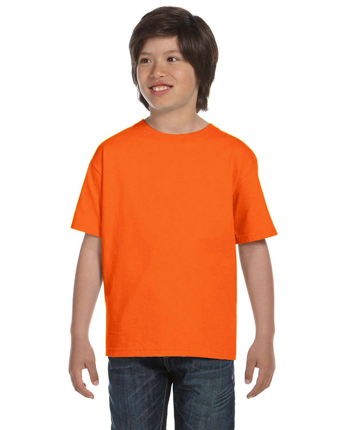 Gildan G800B Youth 50/50 USA Cotton/Polyester Short Sleeve Tee Stylish T-Shirt - Picture 26 of 29