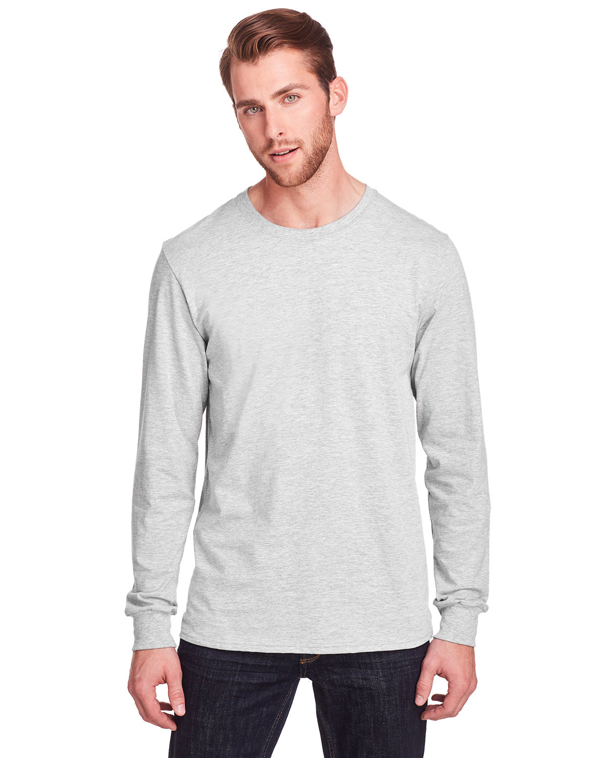 Fruit of the Loom IC47LSR Adult ICONIC T Shirt Classic Fit Long Sleeve T-Shirt - Picture 8 of 11