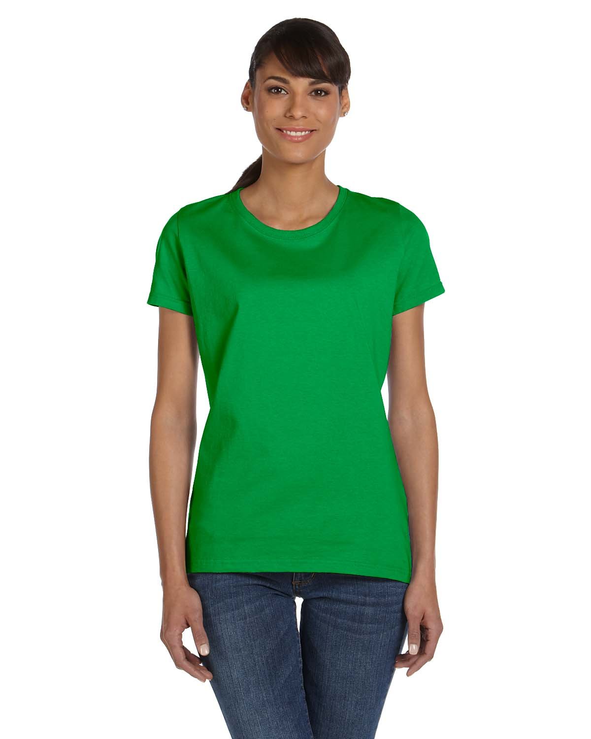 Fruit of the Loom L3930R Ladies HD Cotton T Shirt Short Sleeves Top T-Shirt - Picture 10 of 19