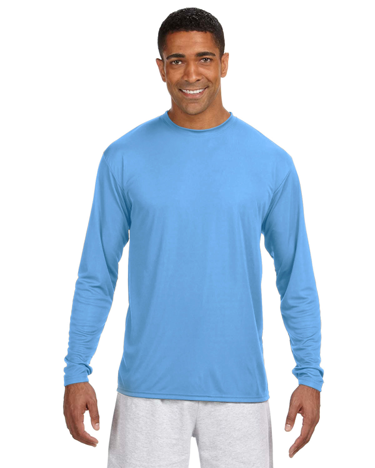 A4 N3165 Men's Cooling Performance T Shirt Long Sleeve Moisture Wicking T-Shirt