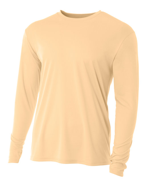 A4 N3165 Men's Cooling Performance T Shirt Long Sleeve Moisture Wicking T-Shirt