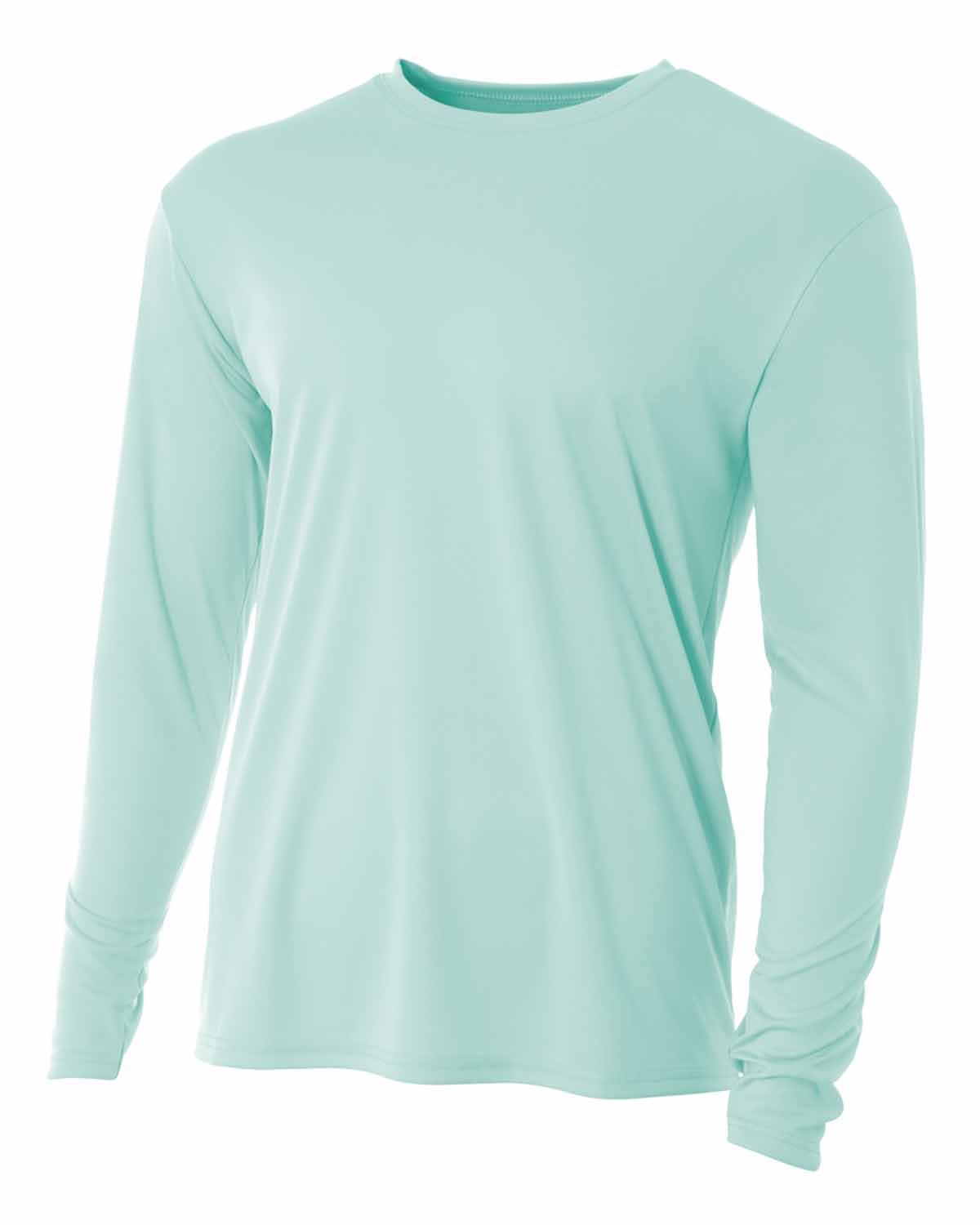 A4 N3165 Men's Cooling Performance T Shirt Long Sleeve Moisture Wicking T-Shirt