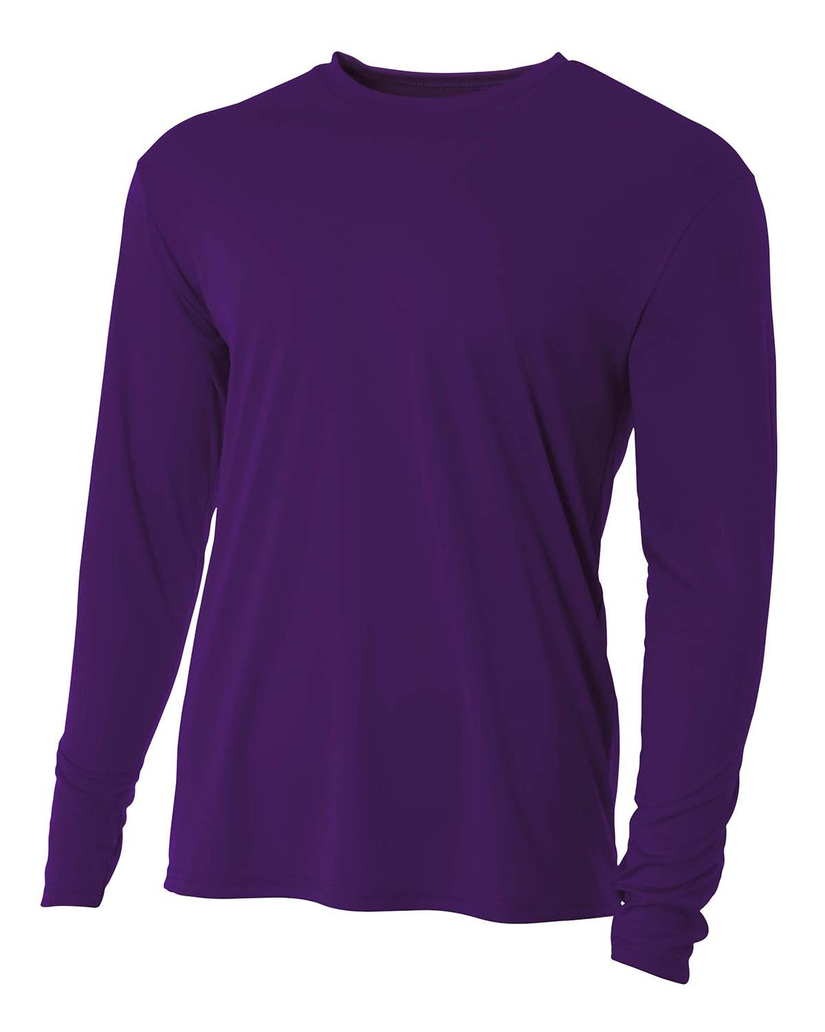 A4 Moisture Wicking Black Long Sleeve T-Shirt N3165-BLK-2X