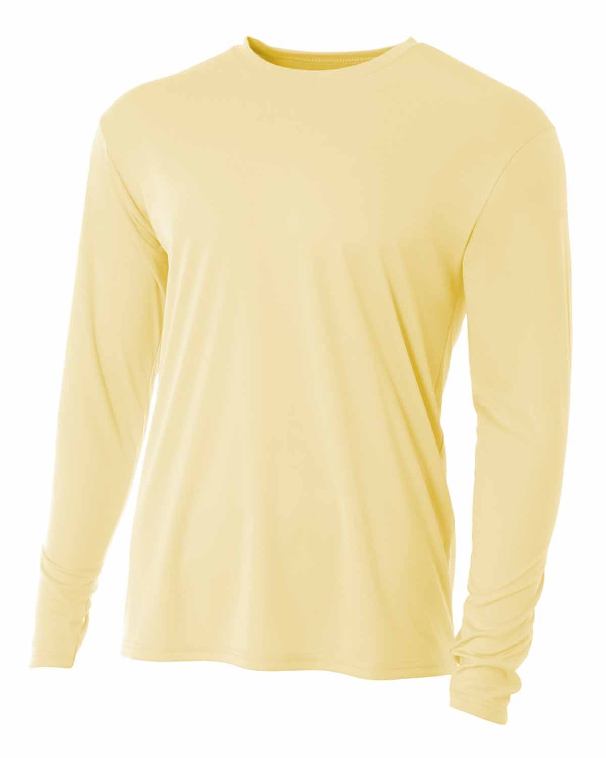 A4 NB3165 Youth Long Sleeve Moisture Wicking Cooling Performance Crew T-Shirt - Picture 16 of 38