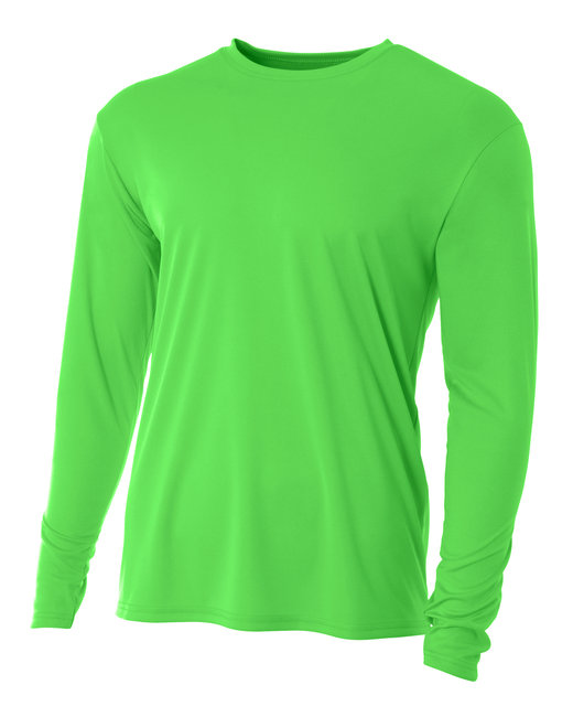 A4 NB3165 Youth Long Sleeve Moisture Wicking Cooling Performance Crew T-Shirt - Picture 28 of 38