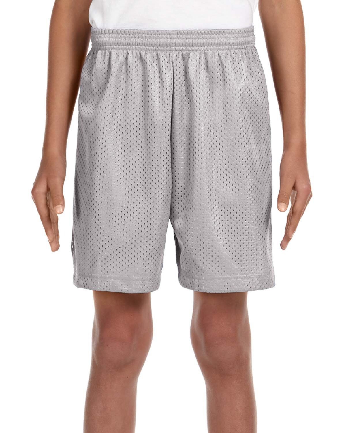 5 Pack Of A4 NB5301 Youth 100% Polyester 6 Inch Inseam Gym Running Mesh Short - Picture 14 of 16