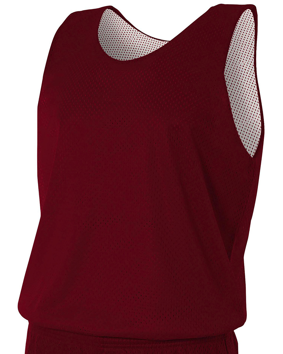 A4 NF1270 Mens 100% Polyester Tricot Sleeveless Reversible Mesh Tank Top