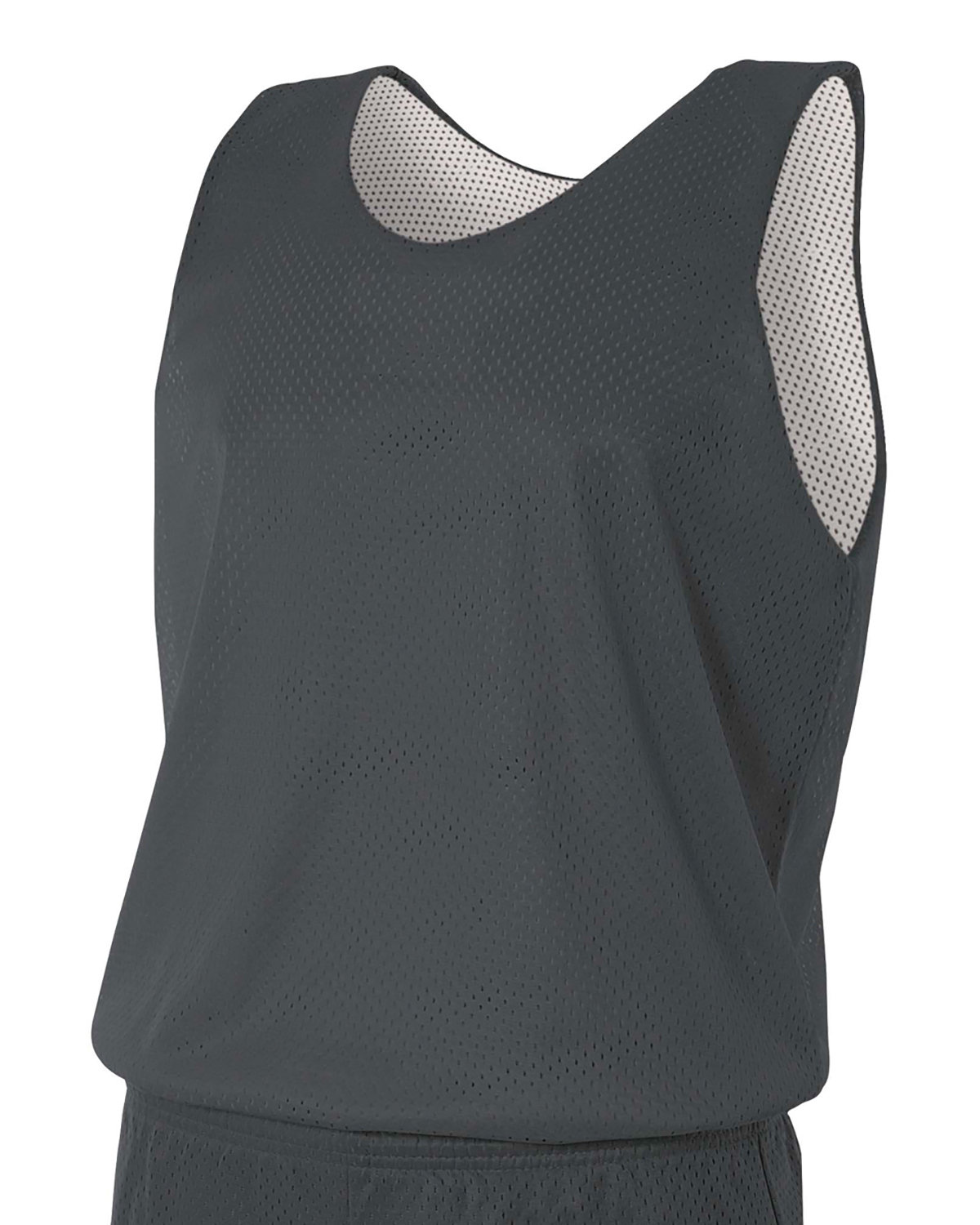 A4 NF1270 Mens 100% Polyester Tricot Sleeveless Reversible Mesh Tank Top