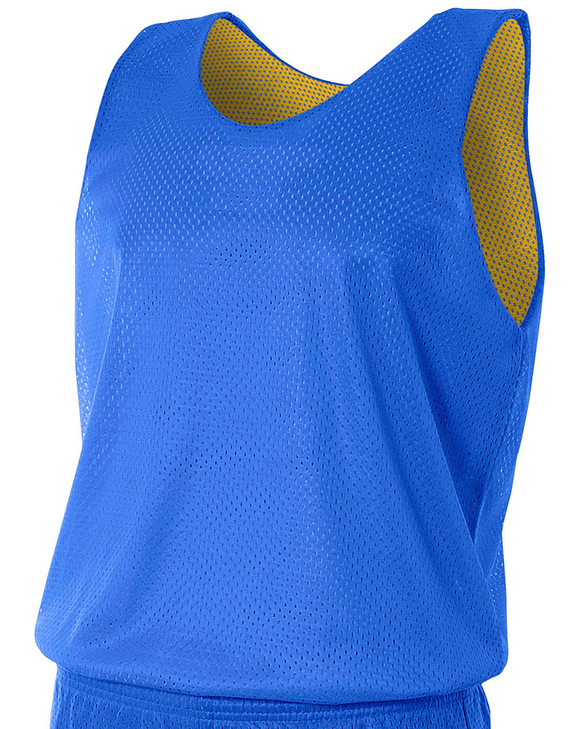 A4 NF1270 Mens 100% Polyester Tricot Sleeveless Reversible Mesh Tank Top