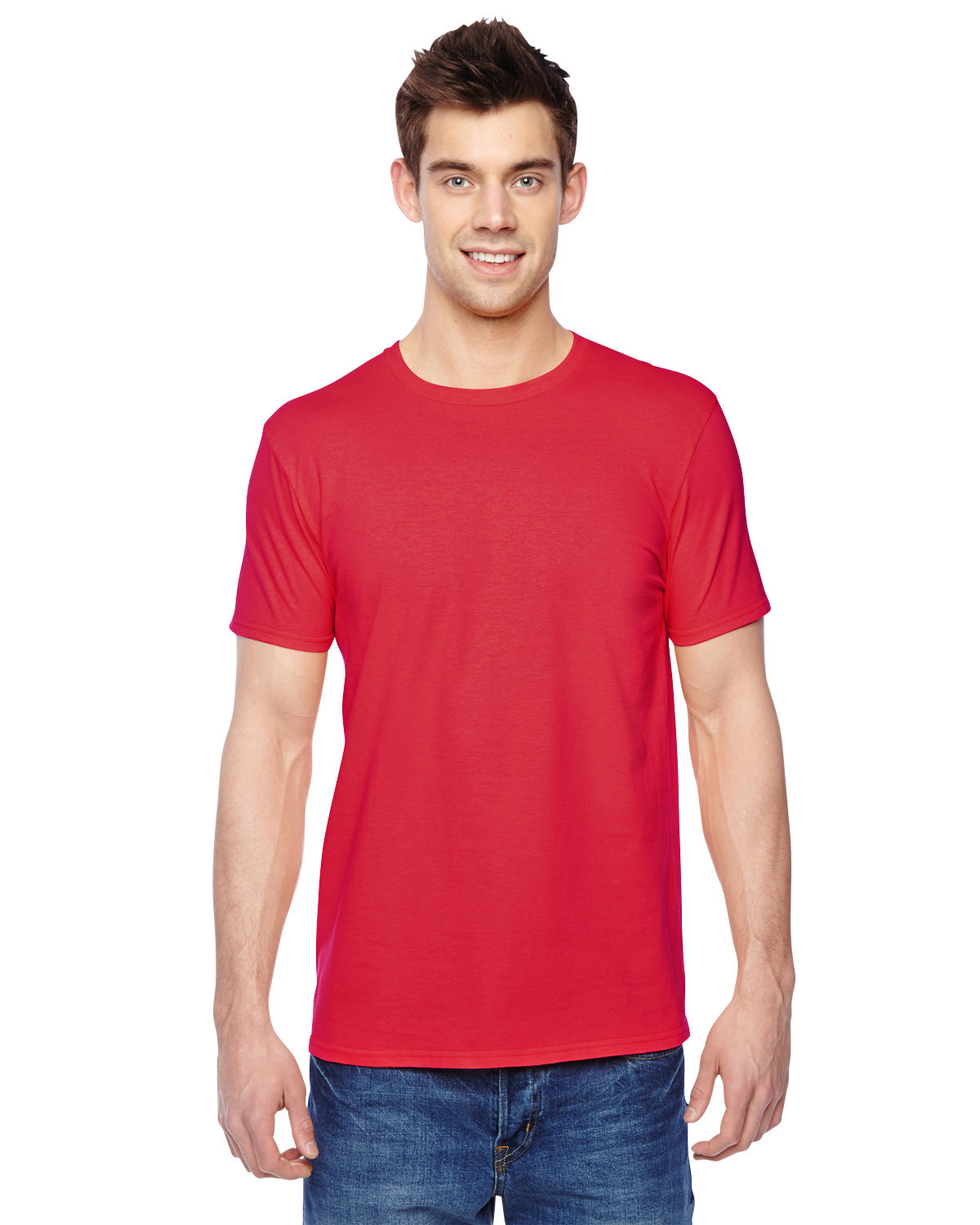 5 Pack Of Fruit of the Loom SF45R Adult Lightweight Sofspun Jersey Crew T-Shirt - Picture 8 of 17