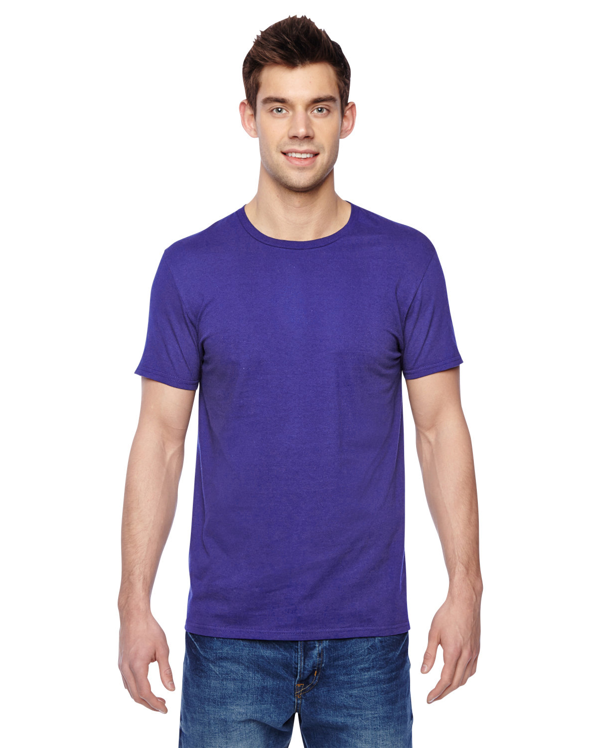 5 Pack Of Fruit of the Loom SF45R Adult Lightweight Sofspun Jersey Crew T-Shirt - Picture 14 of 17
