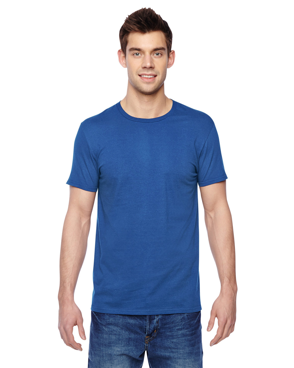 5 Pack Of Fruit of the Loom SF45R Adult Lightweight Sofspun Jersey Crew T-Shirt - Picture 15 of 17