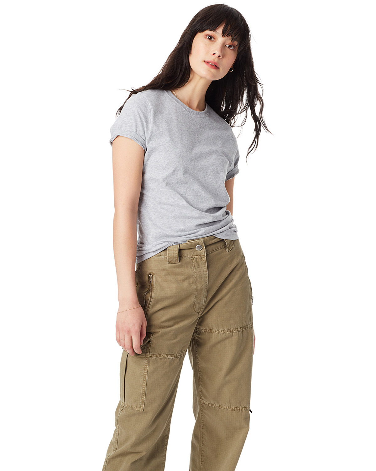Hanes SL04 Ladies Short Sleeve Sideseamed T Shirt Perfect-T Stylish Top T-Shirt - Picture 9 of 12