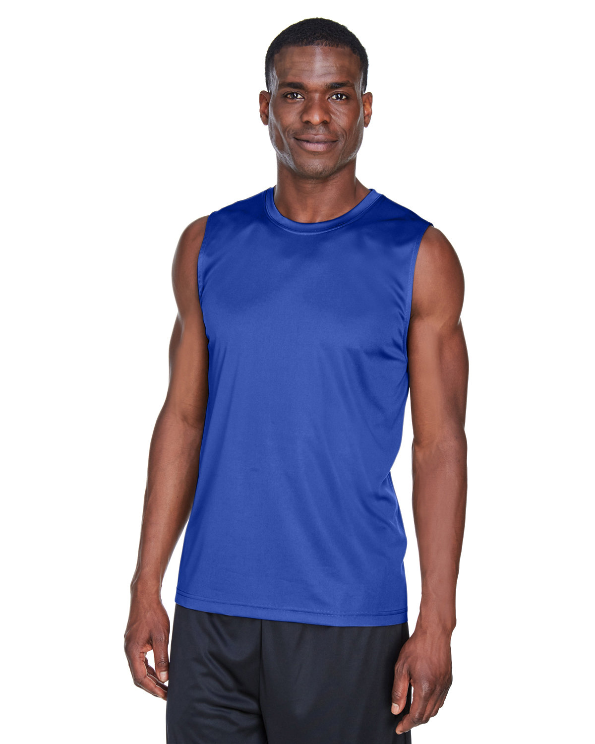 5 Pack Of Team 365 TT11M Mens Sleeveless T Shirt Zone Performance Muscle T-Shirt - Picture 7 of 9