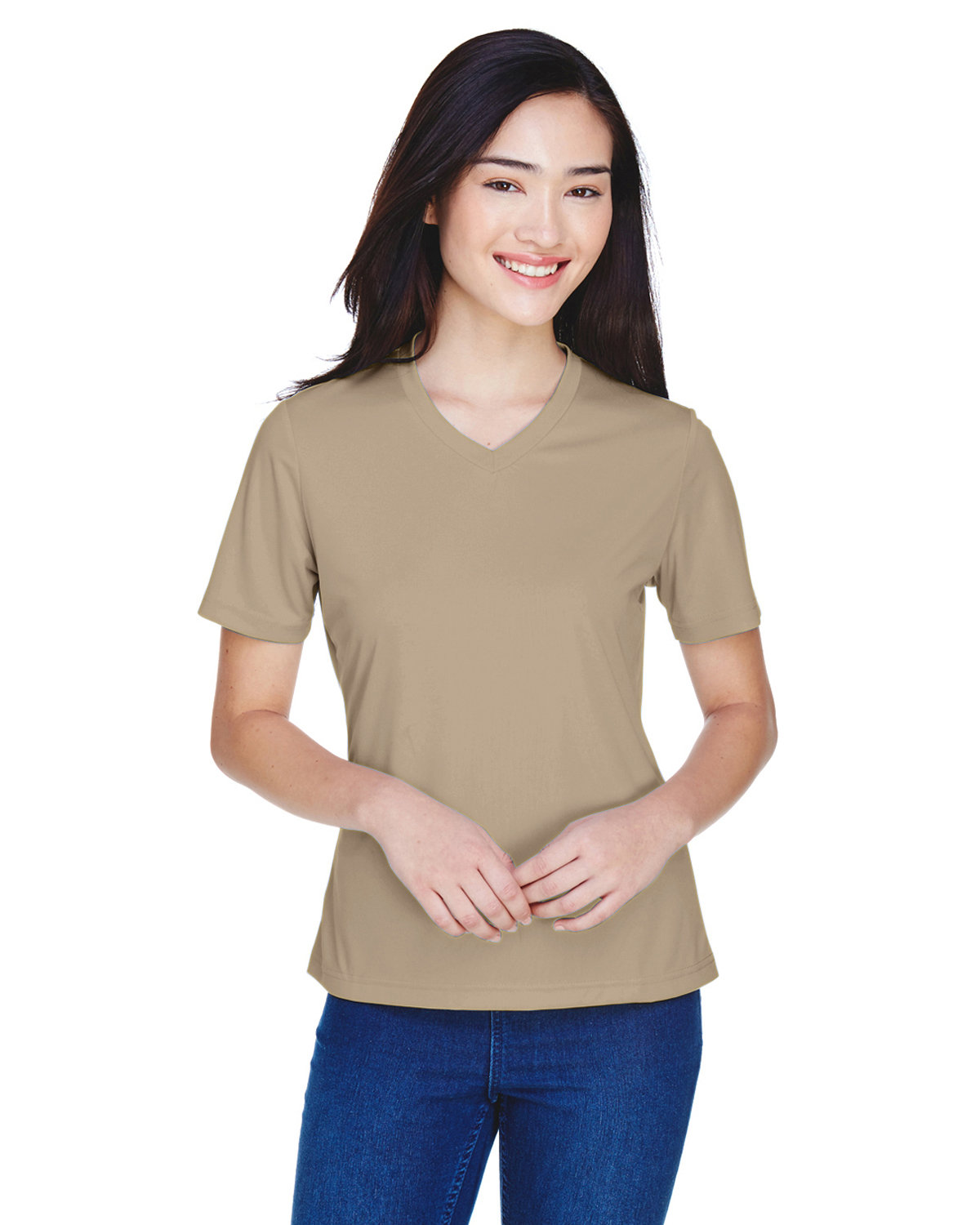 Team 365 TT11W Ladies 100% Polyester Zone Performance T Shirt Stylish T-Shirt - Picture 4 of 26