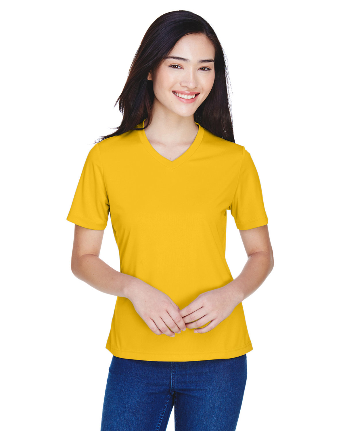 Team 365 TT11W Ladies 100% Polyester Zone Performance T Shirt Stylish T-Shirt - Picture 7 of 26